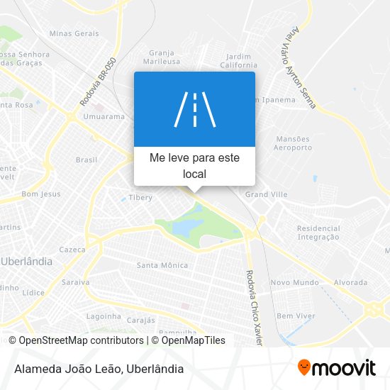 Alameda João Leão mapa