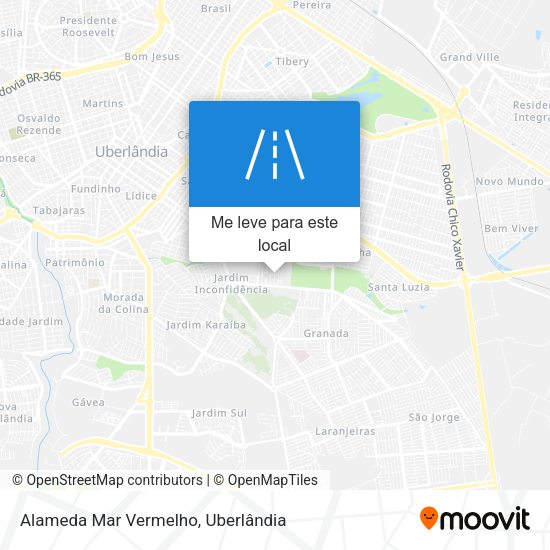 Alameda Mar Vermelho mapa