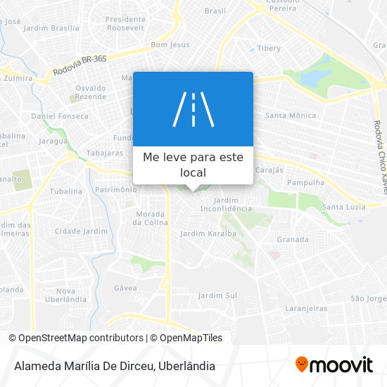 Alameda Marília De Dirceu mapa