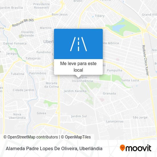 Alameda Padre Lopes De Oliveira mapa