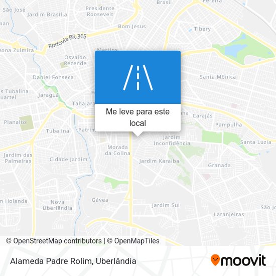 Alameda Padre Rolim mapa