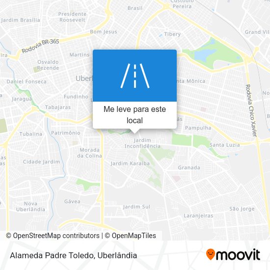 Alameda Padre Toledo mapa