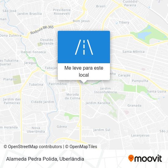 Alameda Pedra Polida mapa
