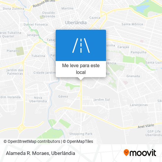 Alameda R. Moraes mapa