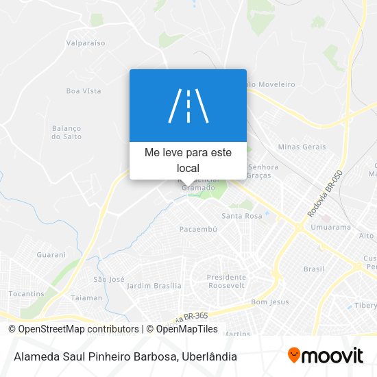 Alameda Saul Pinheiro Barbosa mapa