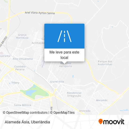 Alameda Ásia mapa