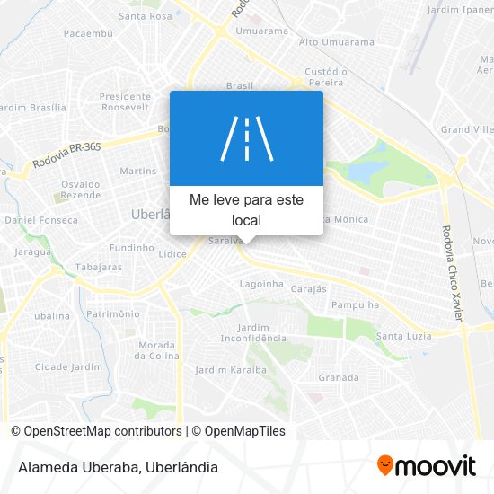 Alameda Uberaba mapa