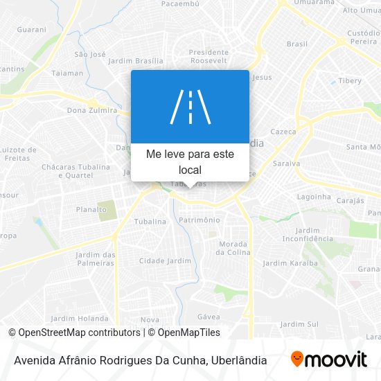Avenida Afrânio Rodrigues Da Cunha mapa