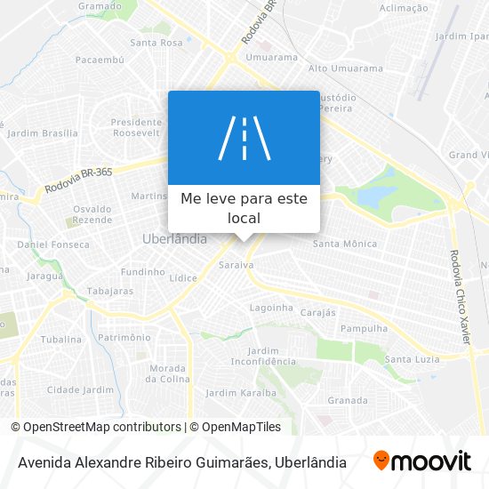 Avenida Alexandre Ribeiro Guimarães mapa