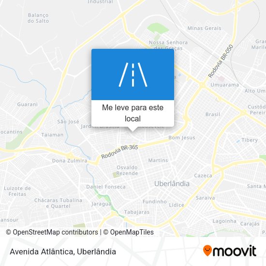 Avenida Atlântica mapa