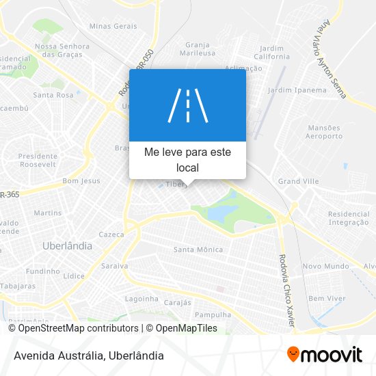 Avenida Austrália mapa