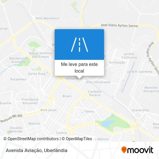 Avenida Aviação mapa
