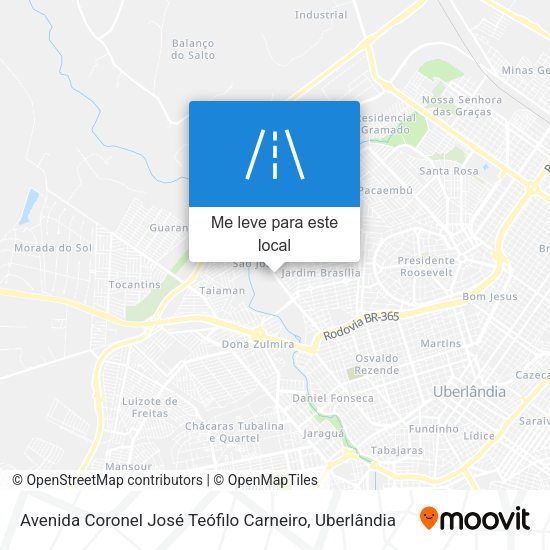 Avenida Coronel José Teófilo Carneiro mapa