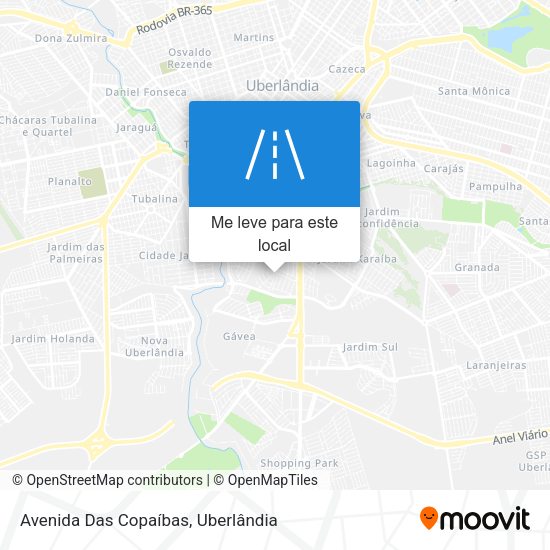 Avenida Das Copaíbas mapa