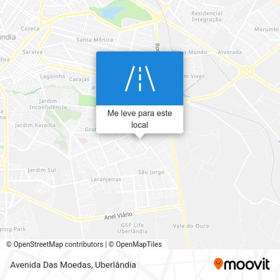 Avenida Das Moedas mapa