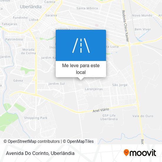 Avenida Do Corinto mapa