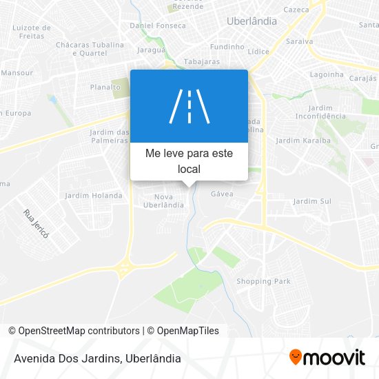 Avenida Dos Jardins mapa