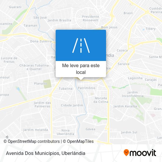 Avenida Dos Municípios mapa