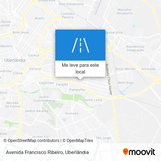 Avenida Francisco Ribeiro mapa