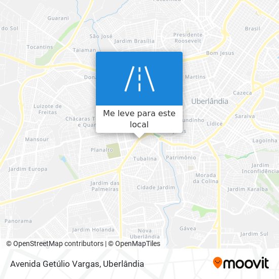 Avenida Getúlio Vargas mapa