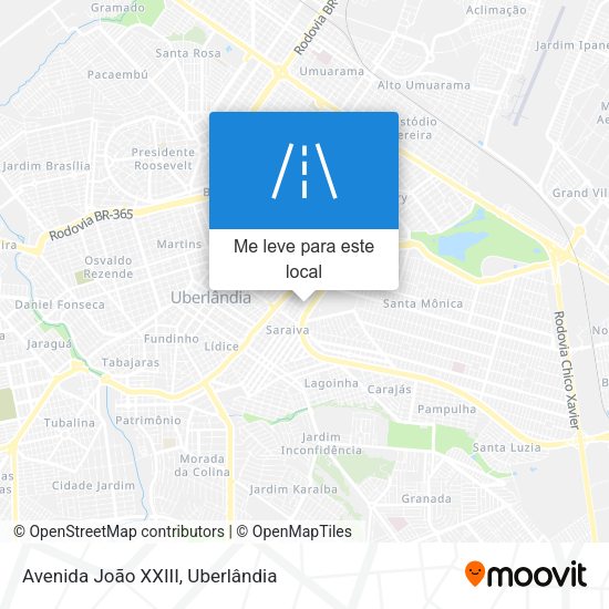 Avenida João XXIII mapa