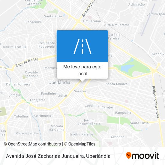 Avenida José Zacharias Junqueira mapa