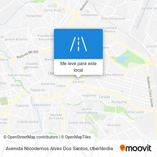 Avenida Nicodemos Alves Dos Santos mapa