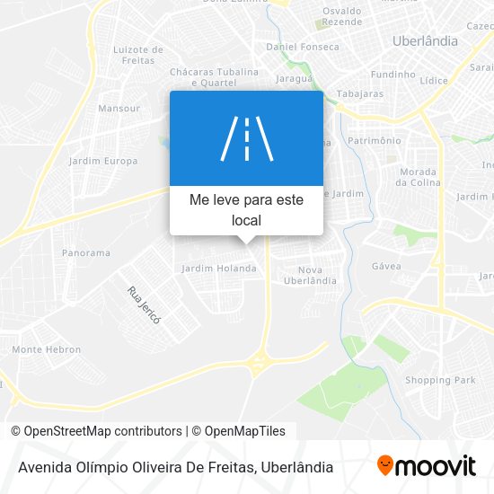 Avenida Olímpio Oliveira De Freitas mapa