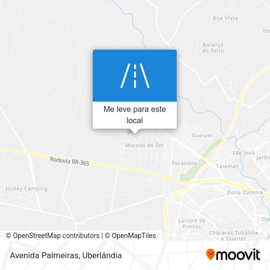 Avenida Palmeiras mapa