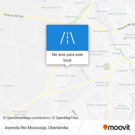 Avenida Rio Mississipi mapa
