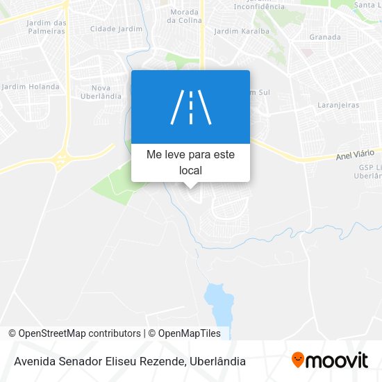 Avenida Senador Eliseu Rezende mapa