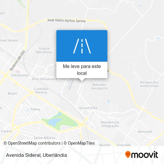 Avenida Sideral mapa