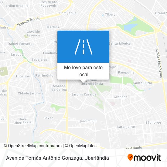 Avenida Tomás Antônio Gonzaga mapa