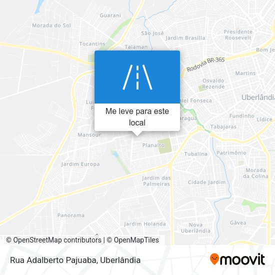 Rua Adalberto Pajuaba mapa