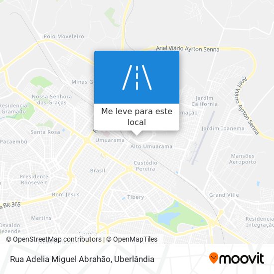 Rua Adelia Miguel Abrahão mapa