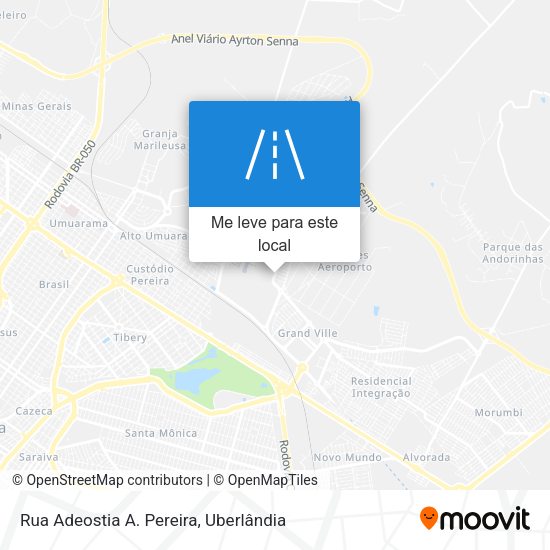 Rua Adeostia A. Pereira mapa