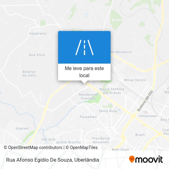 Rua Afonso Egídio De Souza mapa