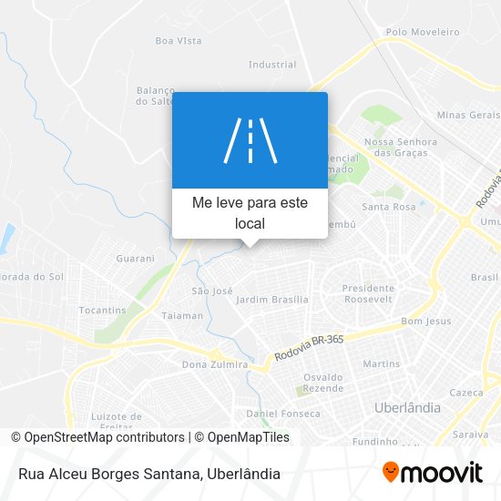 Rua Alceu Borges Santana mapa