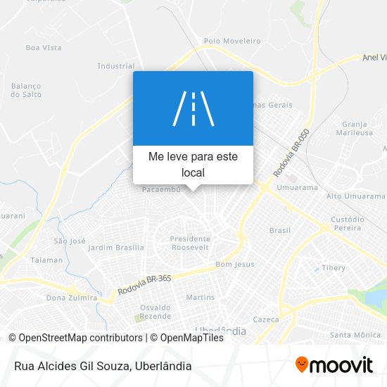 Rua Alcides Gil Souza mapa