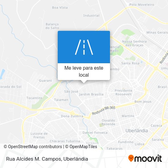 Rua Alcides M. Campos mapa
