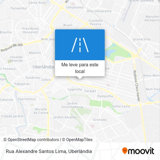 Rua Alexandre Santos Lima mapa