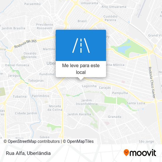 Rua Alfa mapa