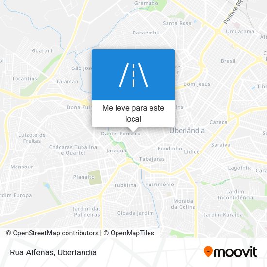 Rua Alfenas mapa