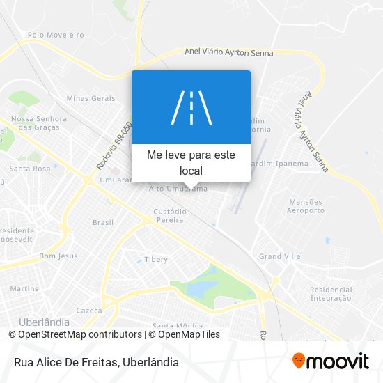 Rua Alice De Freitas mapa