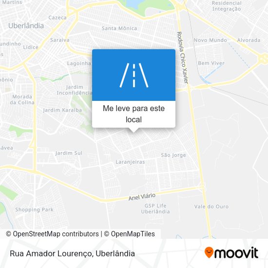 Rua Amador Lourenço mapa