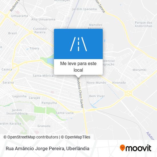 Rua Amâncio Jorge Pereira mapa