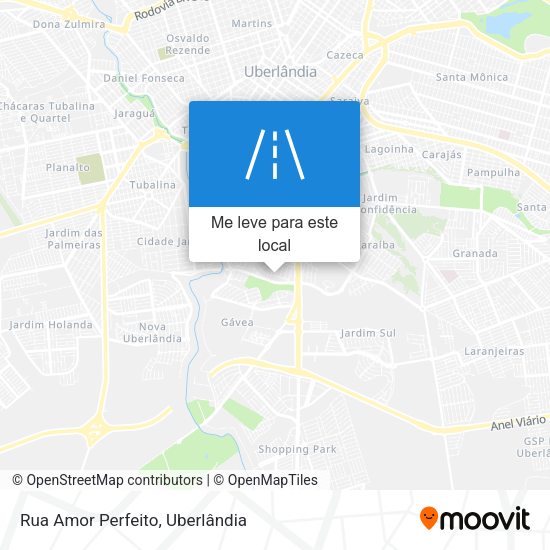 Rua Amor Perfeito mapa