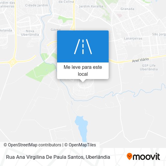 Rua Ana Virgilina De Paula Santos mapa