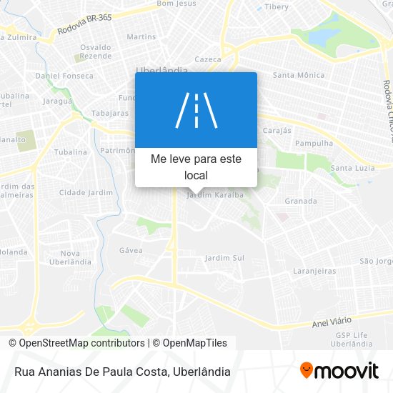 Rua Ananias De Paula Costa mapa