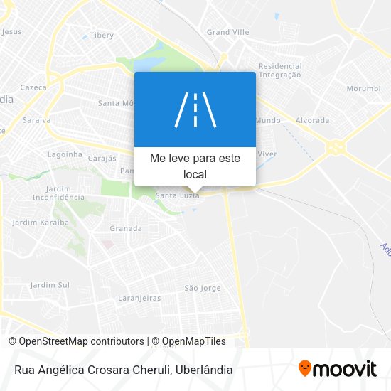 Rua Angélica Crosara Cheruli mapa